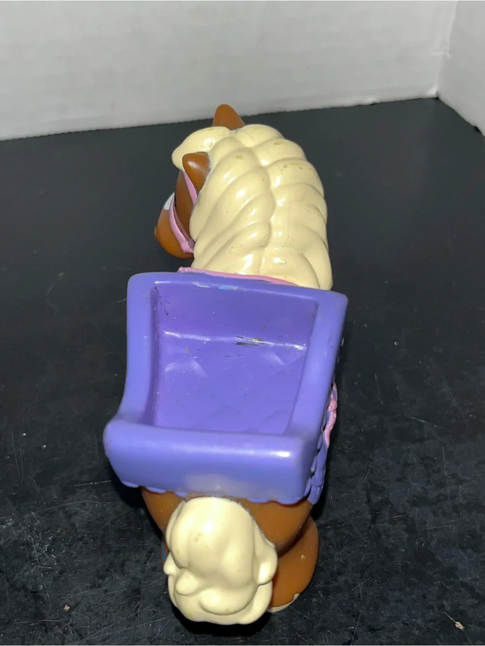 2010 Fisher Price Little People Jump N Ride Pony Pink Bridle Purple Saddle